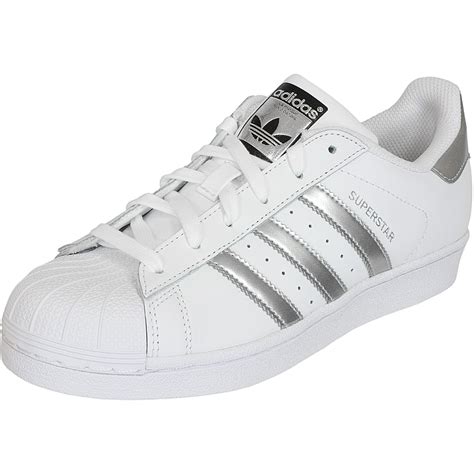 adidas superstar w schuhe weiß silber|adidas superstar beige.